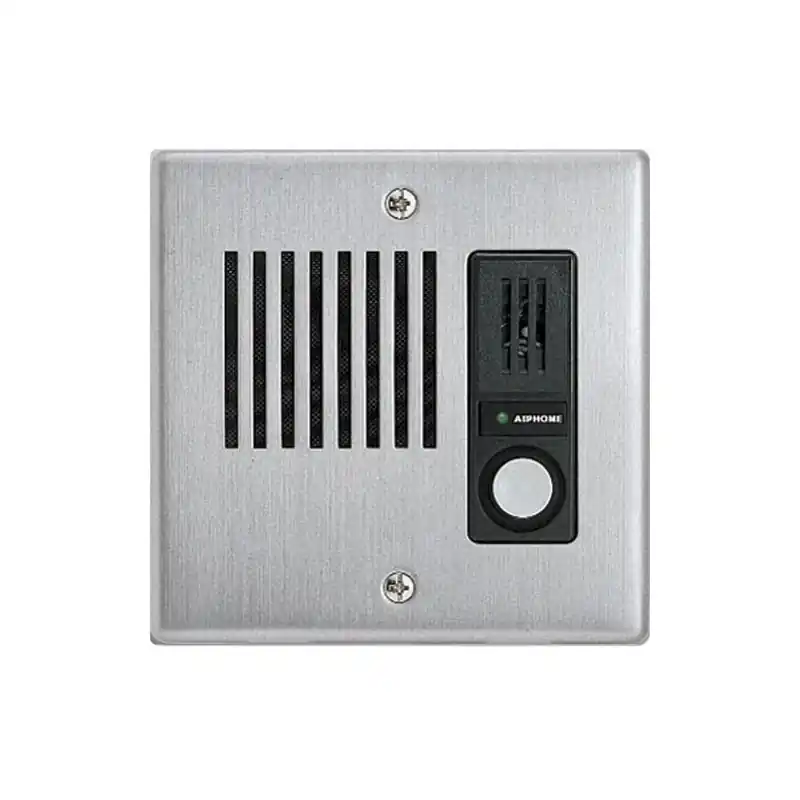 Platine IEJA inoxydable encastrable avec un bouton Aiphone
