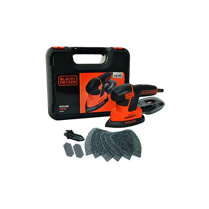 Ponceuse Mouse 120 W avec 6 accessoires et coffret KA2500K-QS