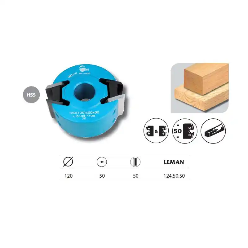 Porte-outils à profiler diam. 120mm al. 50 Ht. 50mm 124.50.50