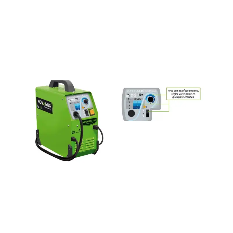 Poste à souder Mig mag semi-automatique 110A Novomig 110