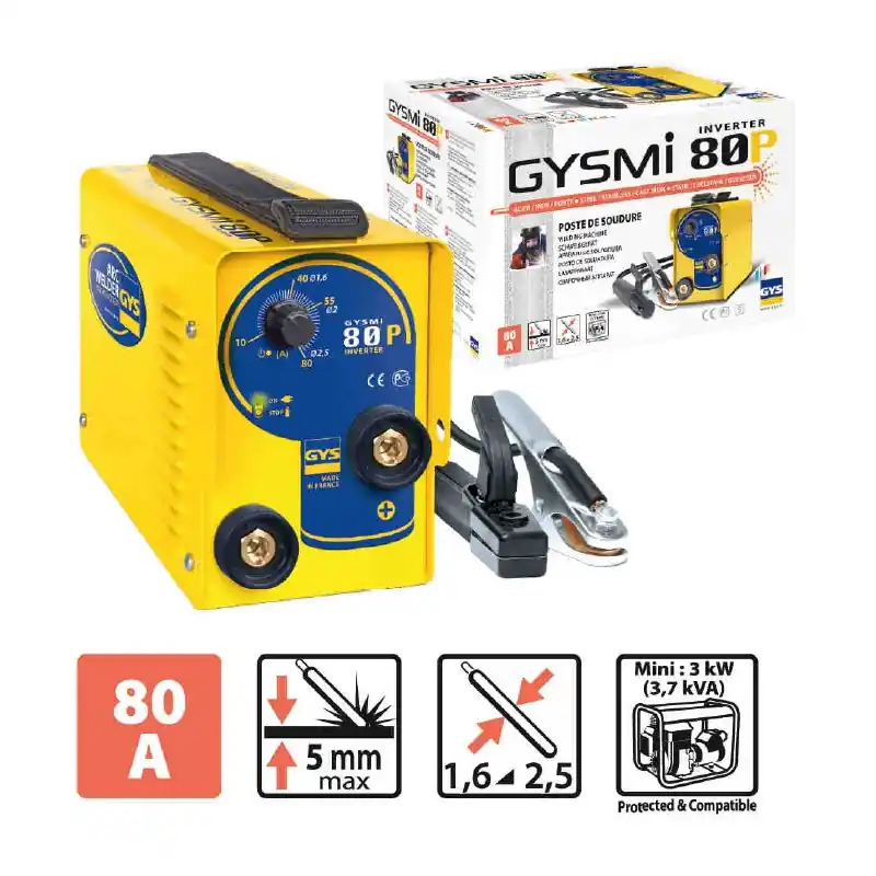 Poste à souder MMA 80A Accessoires Gysmi 80 p