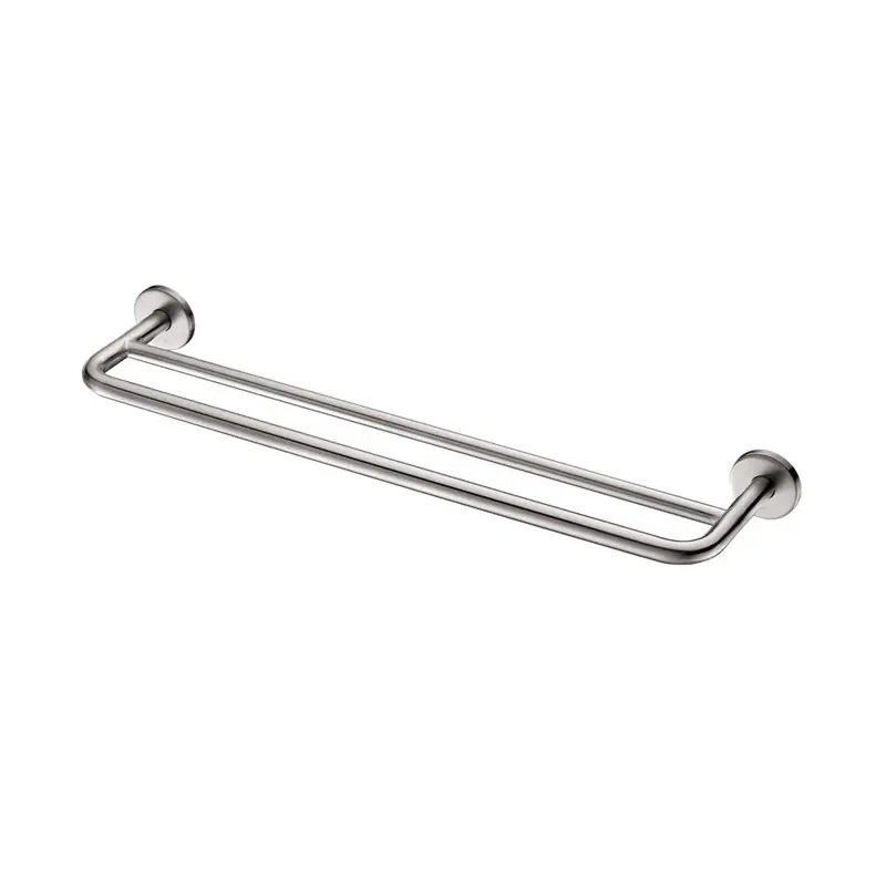 Porte-serviettes 2 barres 600mm Diam 20 et Diam 16 mm en Inox