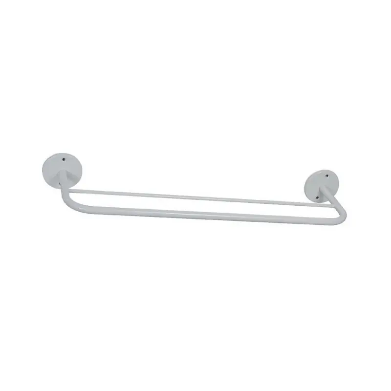 Porte-serviette blanc double fixe 539 mm
