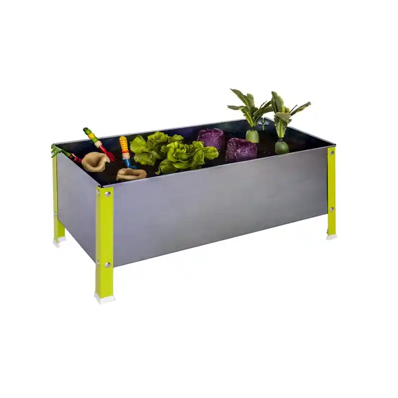 Potager galva/vert 100L UrbanGarden 410x900x400 Galva