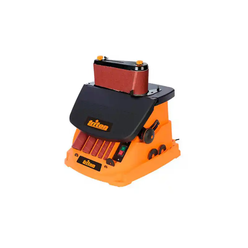 Ponceuse à bande et à cylindre oscillant 450 W 2 en 1