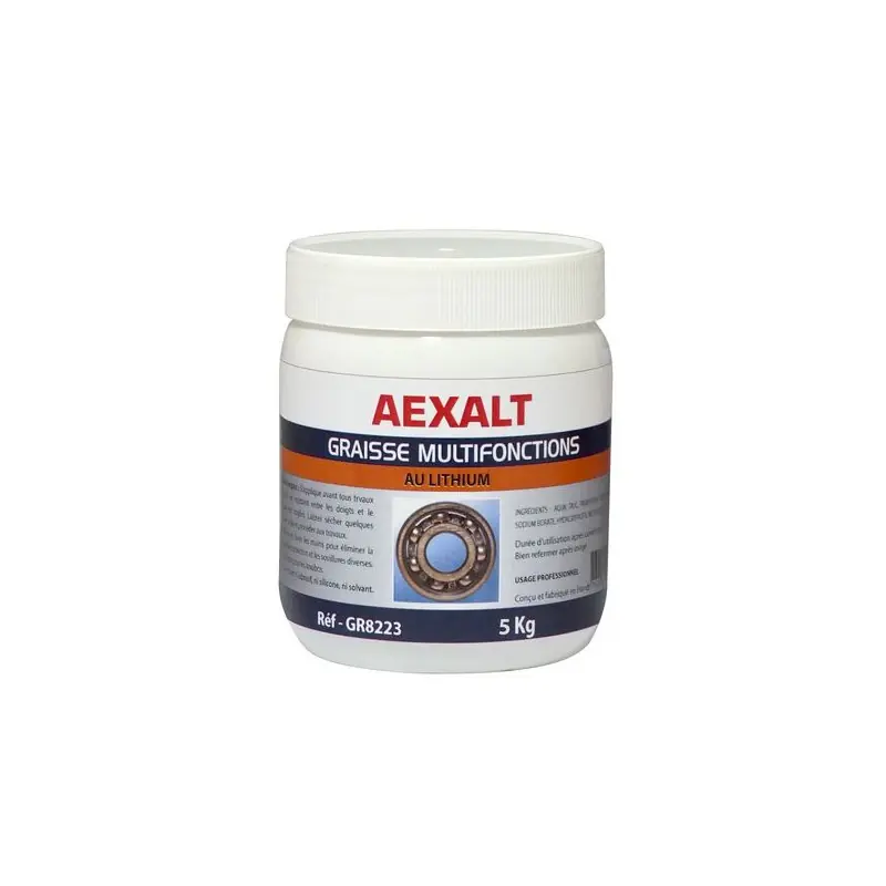 Pot de 5 kg Graisse multifonctions au lithium