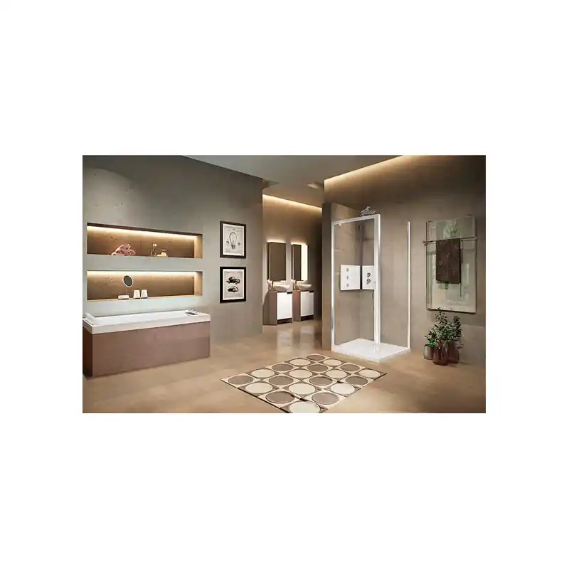 Porte pivotante sérigraphié largeur 78 à 84 cm Lunes G 2.0 LUNG78-78A
