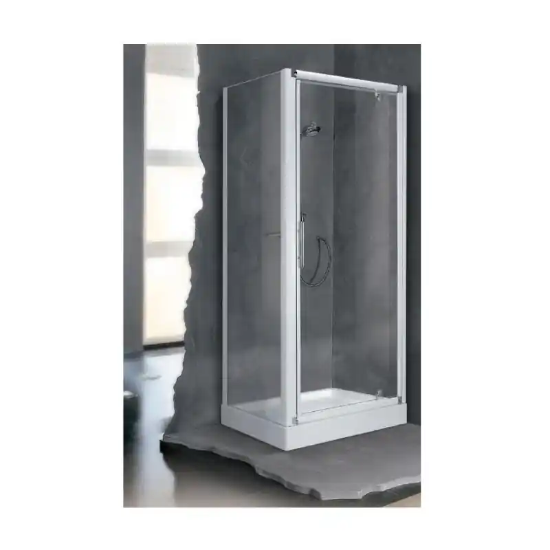 Porte pivotante sérigraphié accès de face 84 à 90 cm Lunes G LUNG84-78
