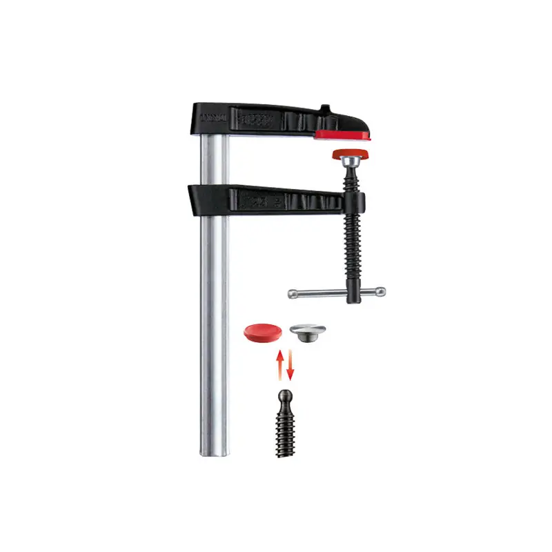 Presse à vis en fonte et acier TG 300/140 mm avec poignée à garrot KN