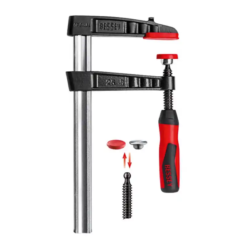 Presse à vis en fonte malléable avec poignée bi-matière TG 300/120 TG3