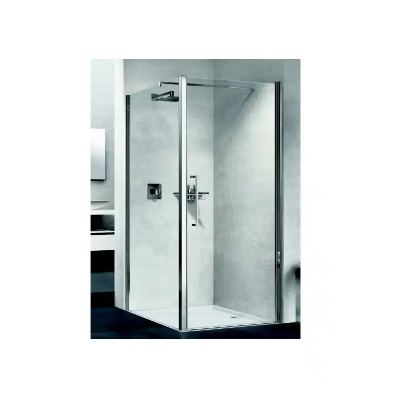 Porte douche pivotante 72-76xH200 cmVerre transparent profilé chrome Y