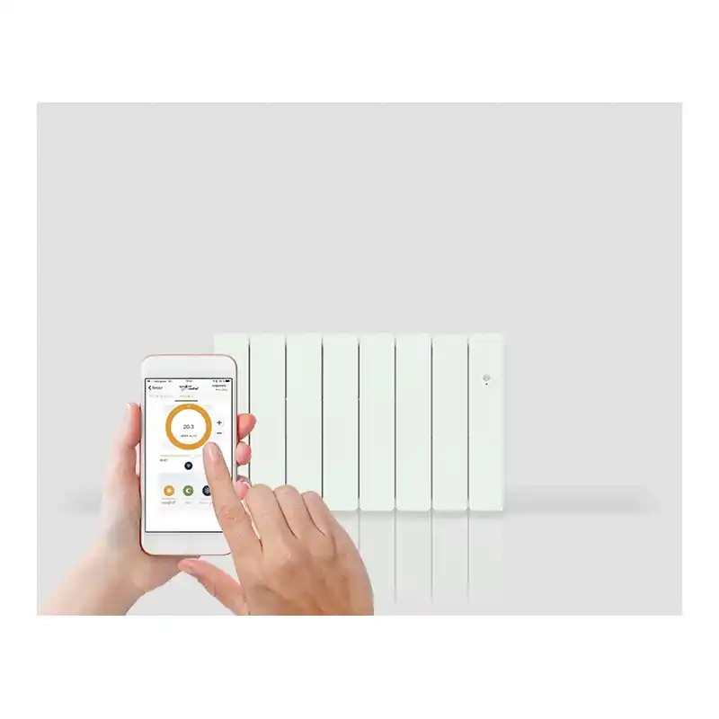 Radiateur chaleur douce à inertie bas Bellagio Smart ECOcontrol 1000W