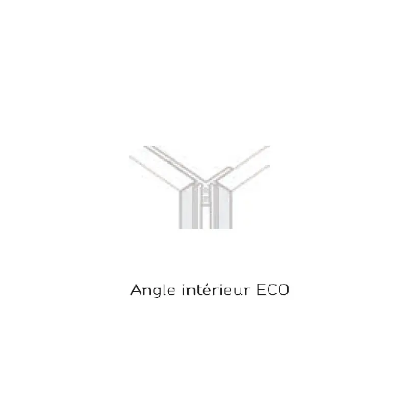 Profilé d‘angle intérieur en aluminium satiné ECO