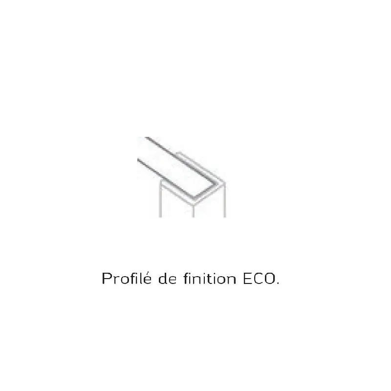 Profilé de finition en aluminium satiné ECO