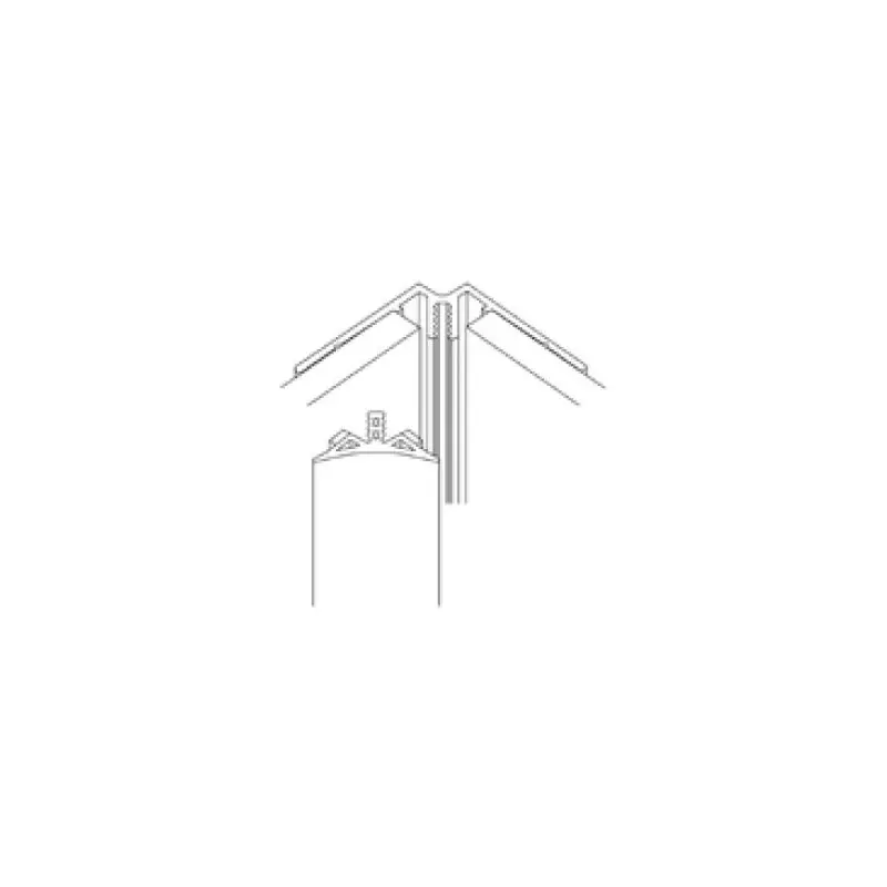 Profilé d‘angle intérieur en Aluminium chromé poli