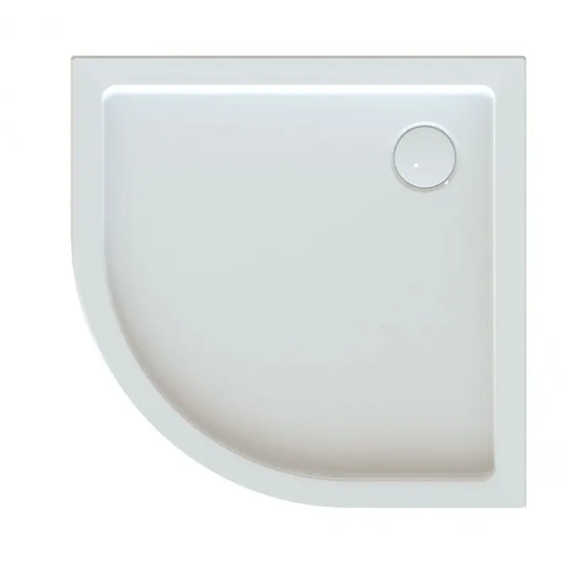 Receveur de douche 1/4 de rond 900x900mm Profondeur 90mm blanc FRISBEE