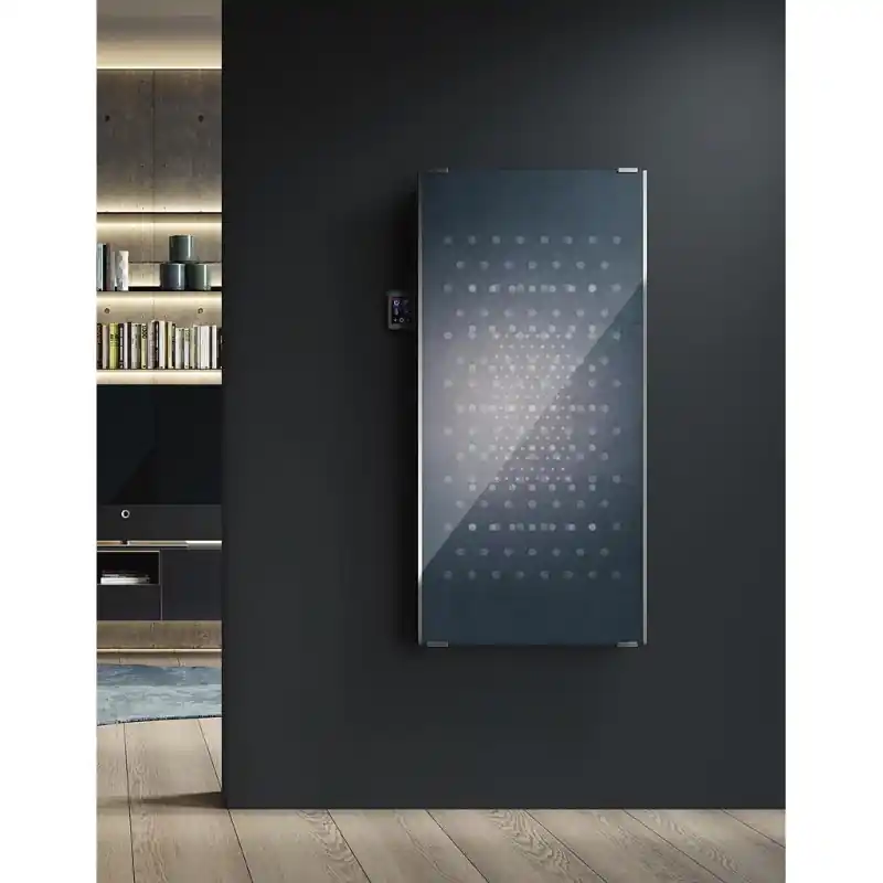Radiateur SoleVertical 350W 400x1000mm motif FR050 clavier caché SOLP4