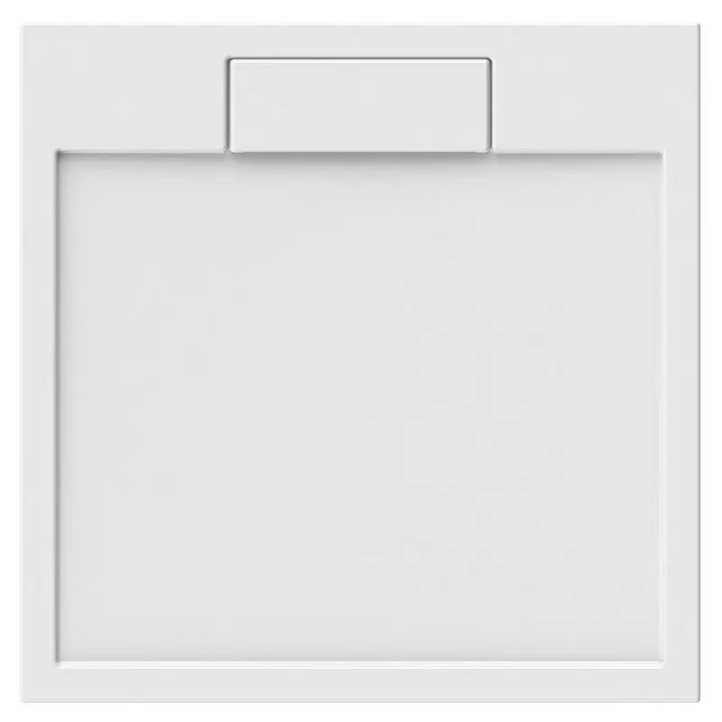 Receveur de douche carré 90 x 90 x 4,5 cm blanc Puretex