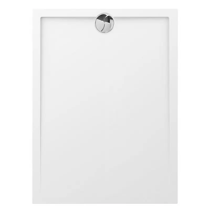 Receveur de douche rectangle 120 x 90 x 4 cm bonde en tête polybéton b