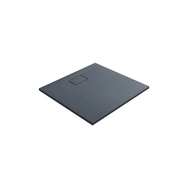 Receveur de douche carré 90 x 90 cm gris effet pierre Terreno
