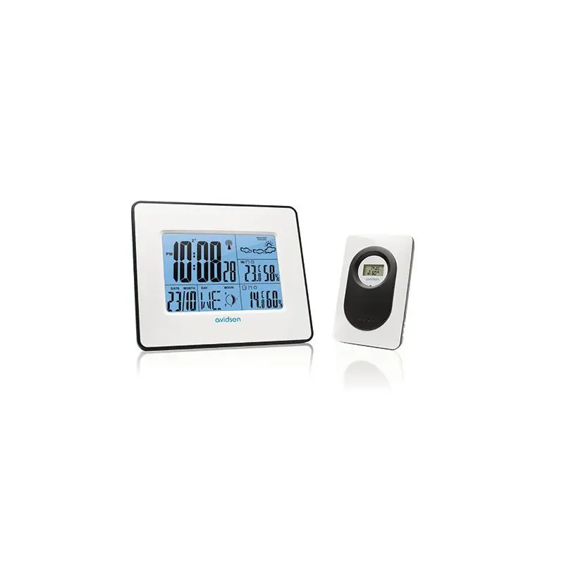 Station météo sans fil couleur-avec sonde int/ext sans fil Portée 30m