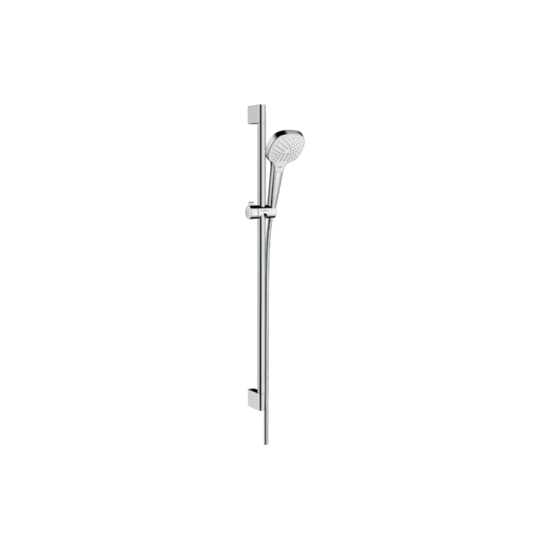 Set de douche Vario Croma Select E avec barre Unica‘Croma 90 cm blanc/