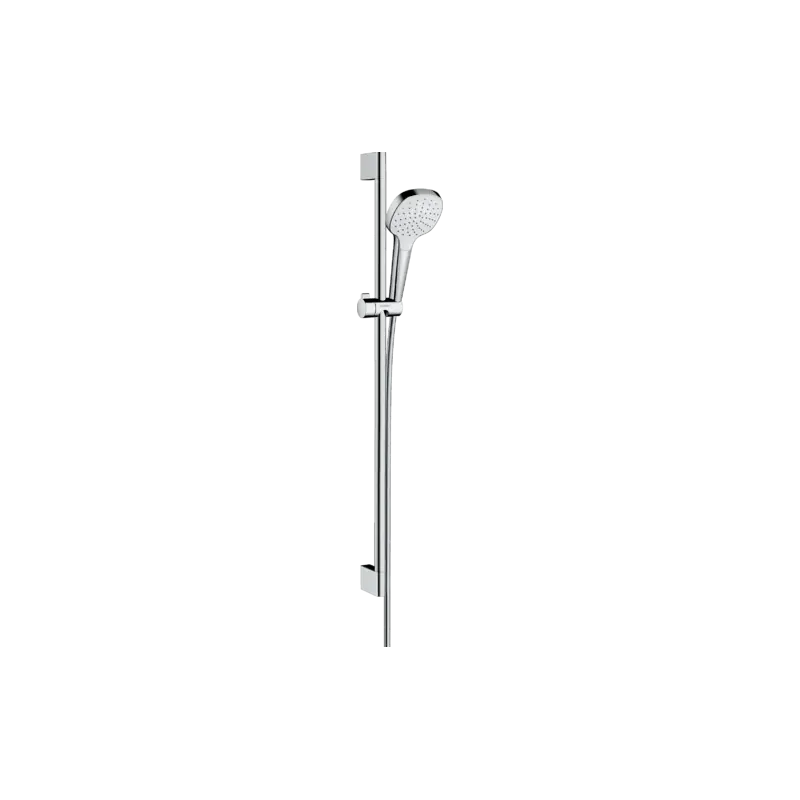 Set de douche 1 jet Croma Select E avec barre Unica‘Croma 90 cm blanc/