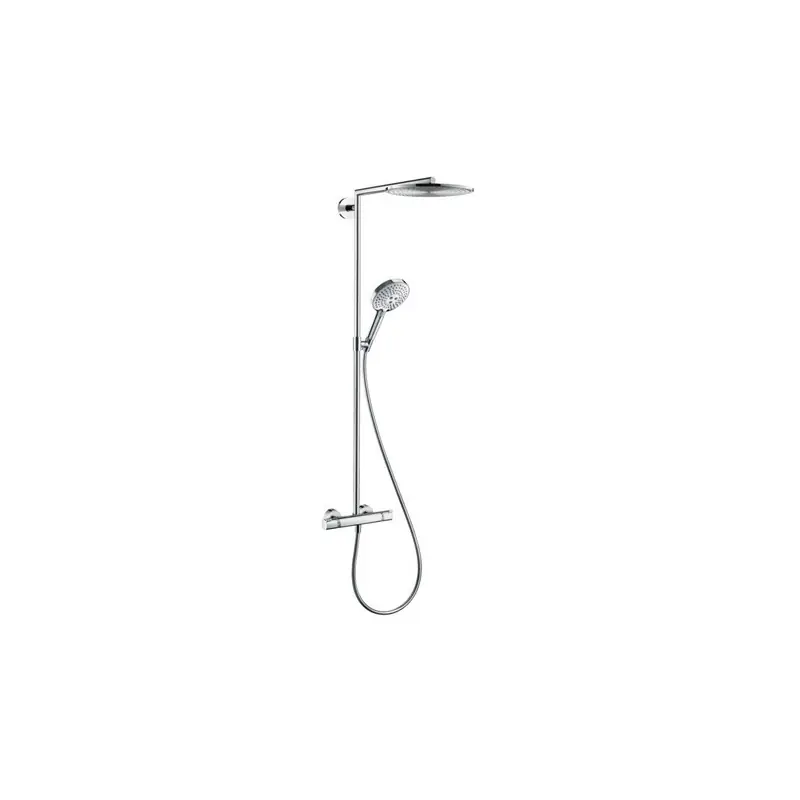 Set de douche Showerpipe 300 1 jet avec thermostatique chromé Raindanc