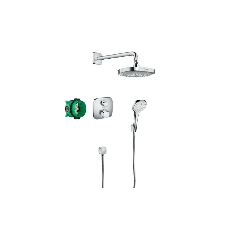 Système douche encastrée avec mitigeur thermostatique Ecostat E Croma
