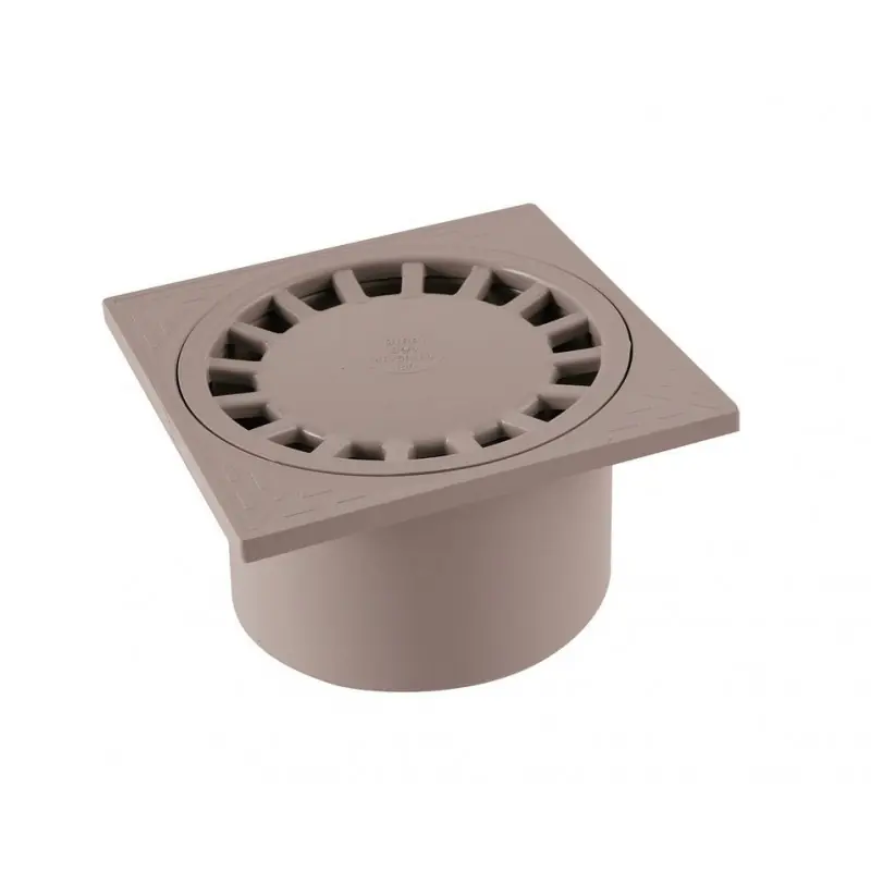 Siphon PVC carré Gris 150 x 150 mm