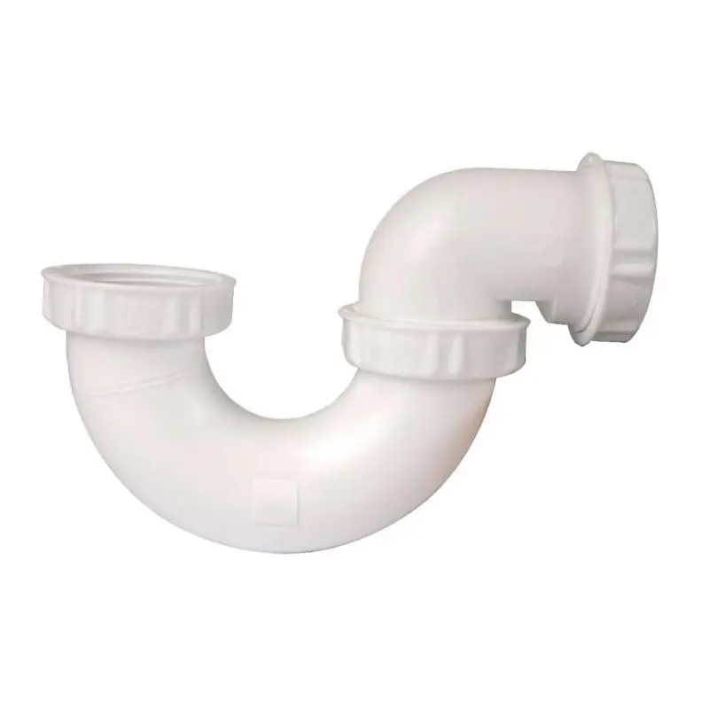 Siphon de baignoire PVC blanc