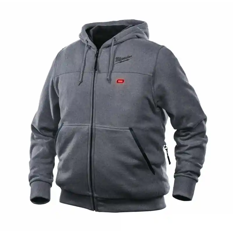 Sweat capuche chauffant gris taille L 12V M12 HH GREY3-0 (L)