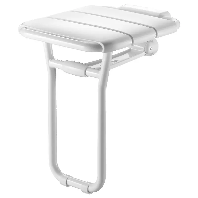 Siège de douche relevable blanc charge 135Kg Delabie
