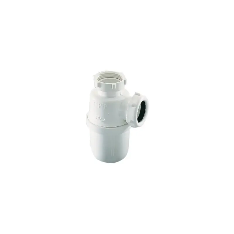 Siphon bidet en polypropylène blanc