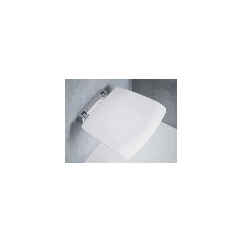 Siège escamotable murale blanc pour douche SED02QFM-A