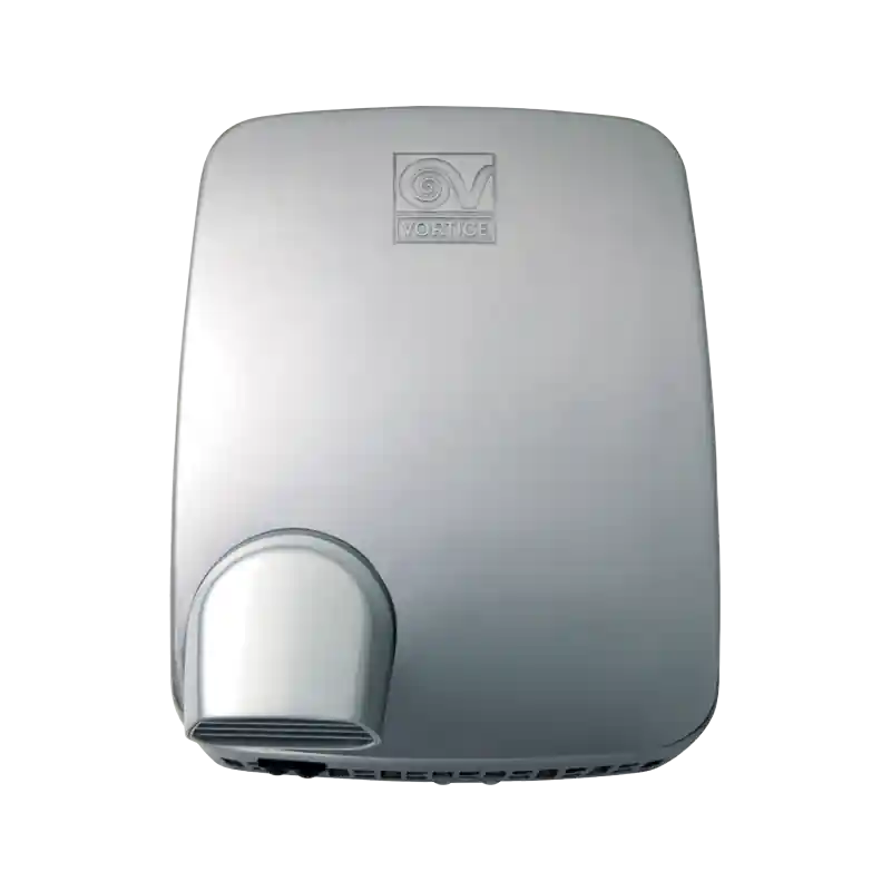Sèche-mains automatique 1950W 190m3/h coque métal brossé buse orientab
