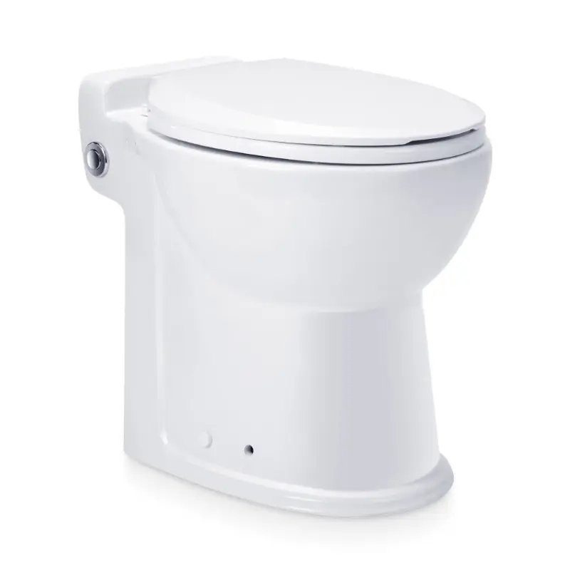 Toilette céramique compacte avec pompe broyeuse intégrée 600W 300L/min