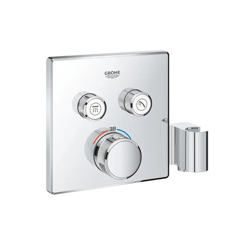 Thermostatique installation encastrée 2 sorties chromé GROHTHERM SMART