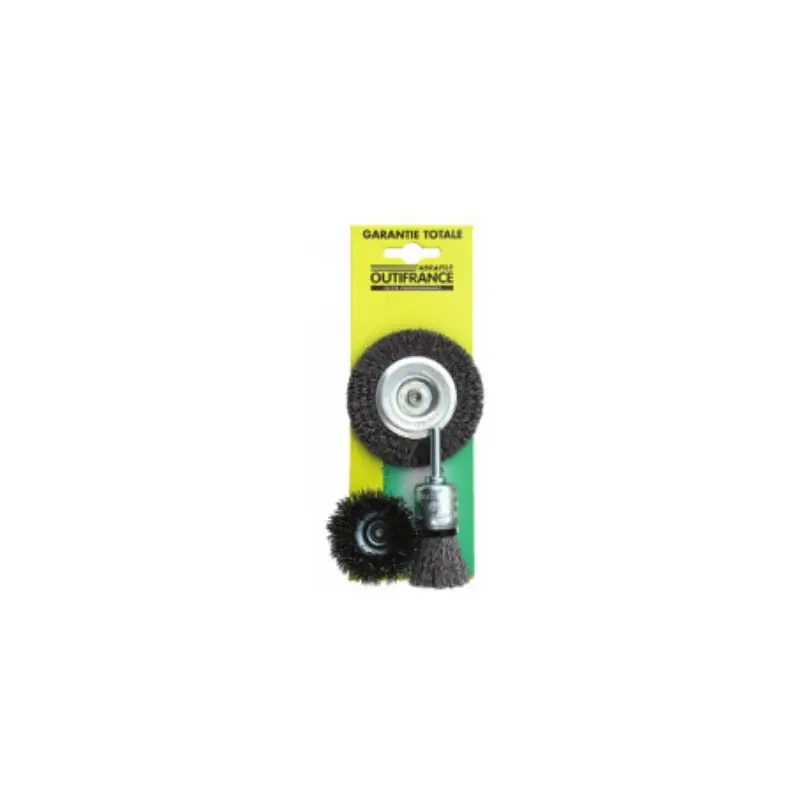 jeu de 3 brosses ondulés