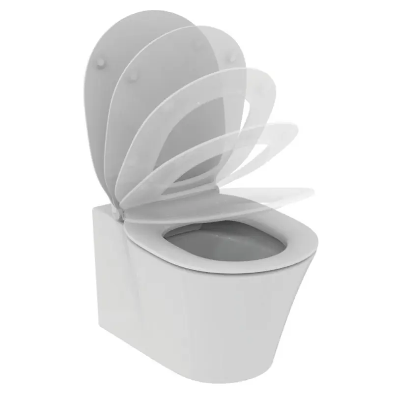 WC suspendu rimless avec fixation invisible Blanc Connect Air