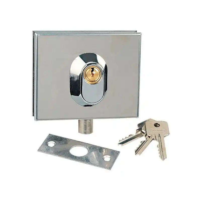 Serrure basse 358 chromé brillant Clé I