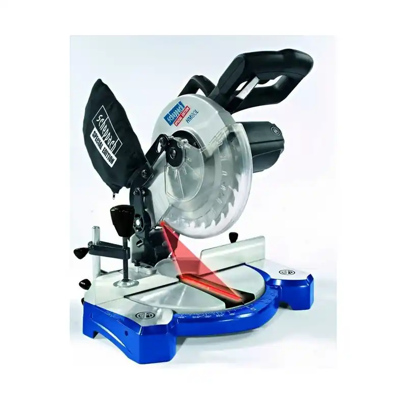 Scie à onglet 1500W dimaètre 210mm avec laser HM 80 L