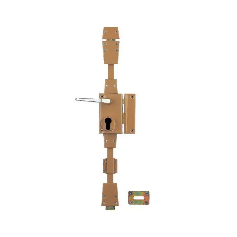 Serrure en applique marron à fouillot verticale CP Axe 45 mm gauche