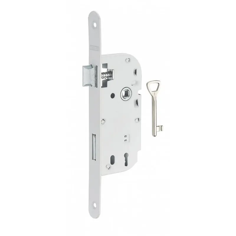 Serrure encastrer axe 40mm PDT ½ tour blanc 1 clé droite 81112