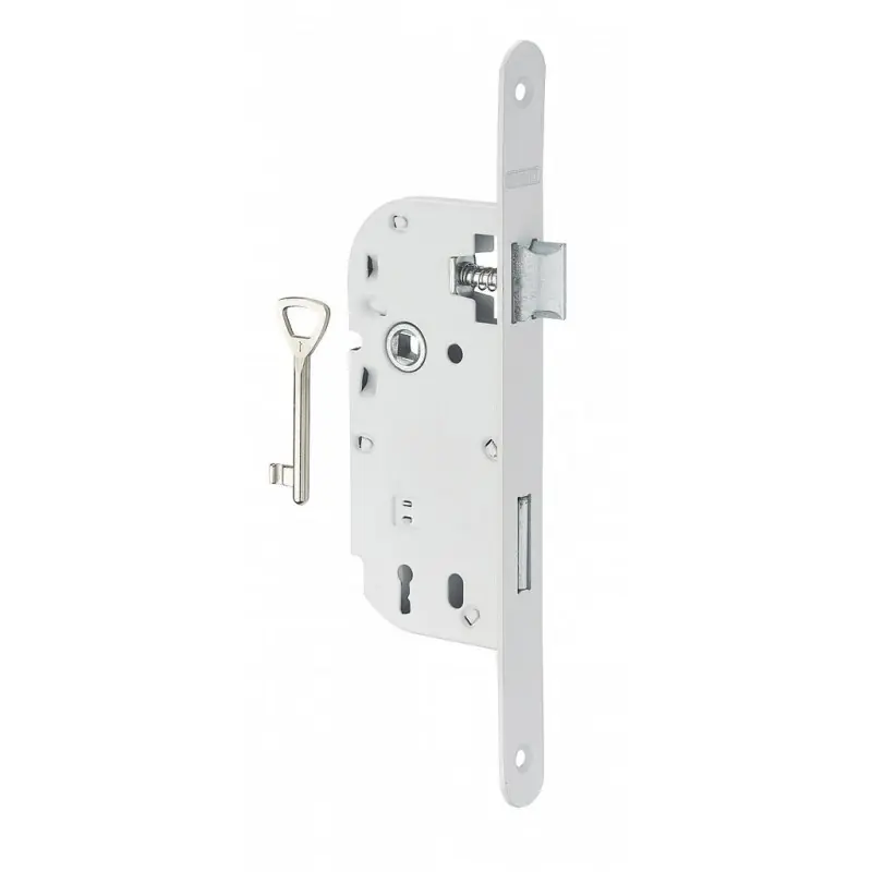 Serrure encastrer axe 40mm PDT ½ tour blanc 1 clé gauche 81122
