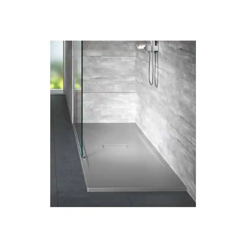 Receveur de douche en acrylique 180 x 90 x H.3,5 cm blanc mat CUSTOM