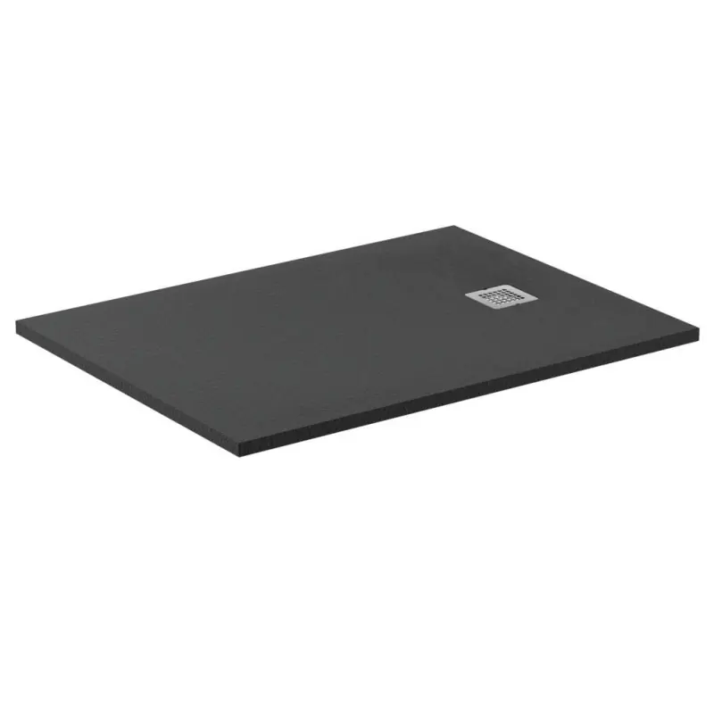 Receveur de douche rectangulaire Ultra Flat S 140 x 80 cm Noir intense