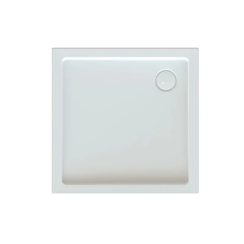 Receveur de douche carré 900x900mm Profondeur 90mm blanc FRISBEE