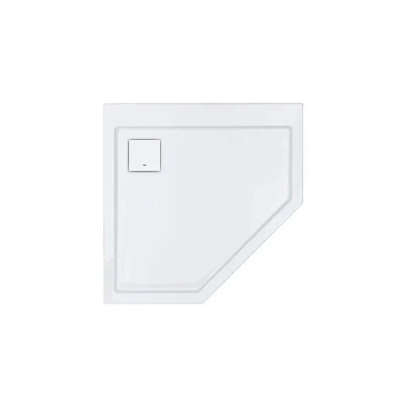 Receveur de douche pentagonal antidérapant 900x900 mm blanc SPACE LINE