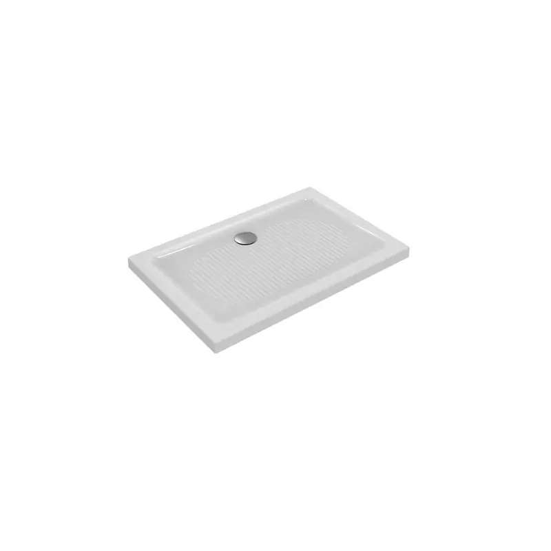 Receveur de douche rectangulaire 120x90cm à poser antidérapant blanc C
